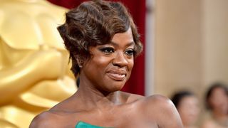 Viola Davis with bixie cut and finger waves