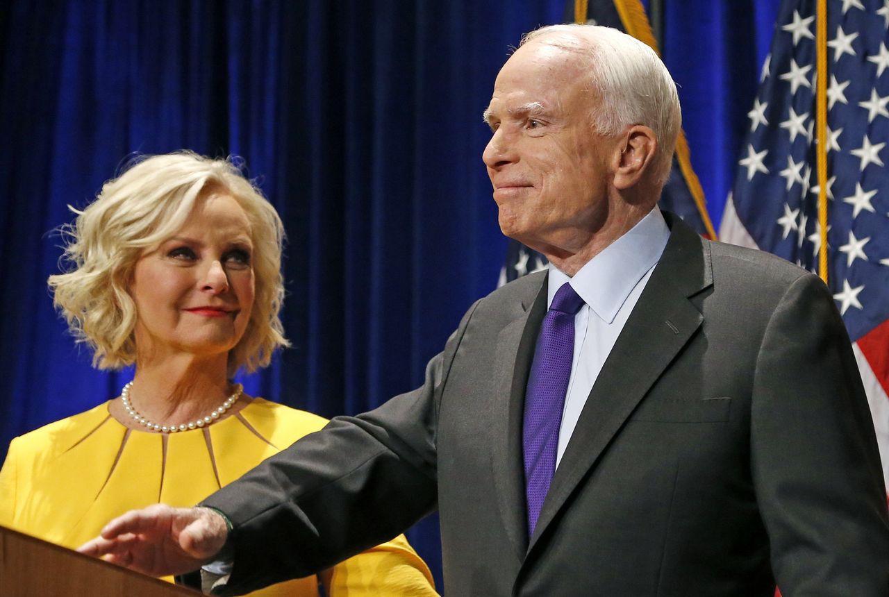 Cindy McCain and John McCain.