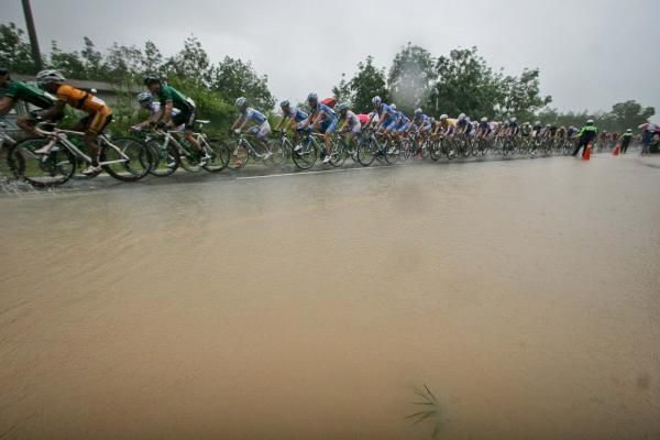 Some roads were quite flooded.
