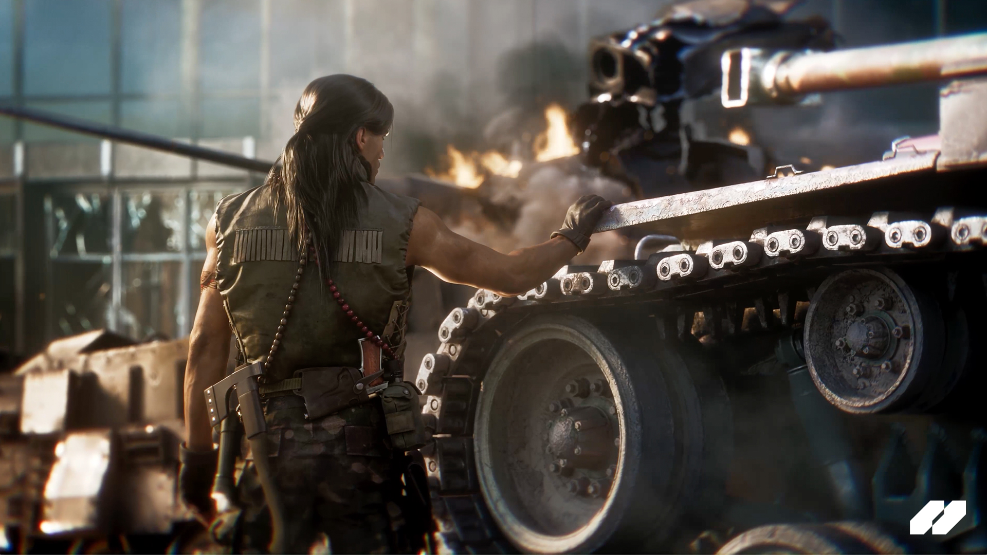 Tanks in a rendered trailer for World of Tanks Heat