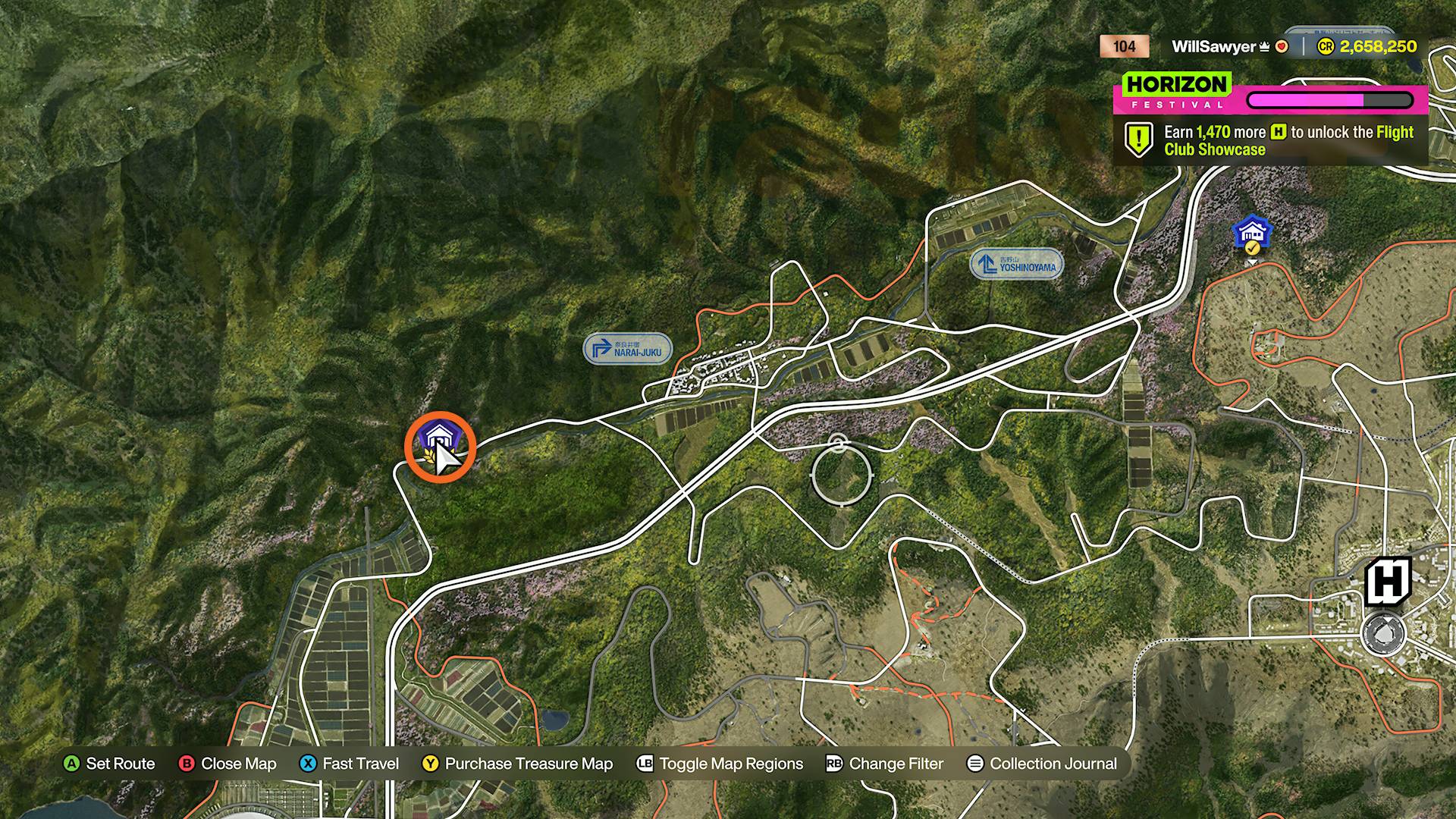 Forza Horizon 6 barn finds map for Peugeot 205 Turbo 16