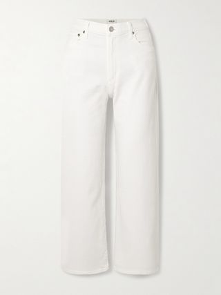 Harper Cropped Mid-Rise Wide-Leg Jeans