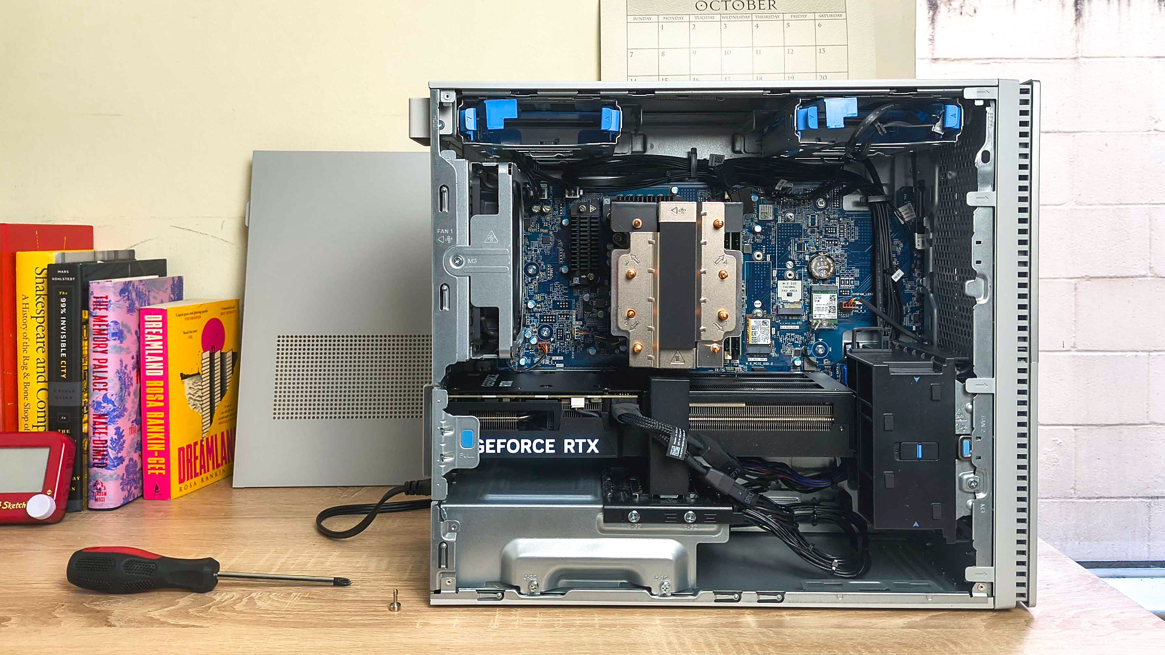 Dell Tower Plus (2025) review unit on a desk