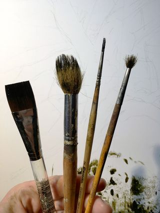 set of paintbrushes