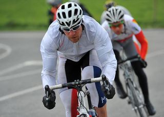 Mike Olheiser (Jackson Plumbing – Plumbing World) leads the break