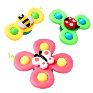 Hooku Suction Cup Spinner Toys (3 pack)