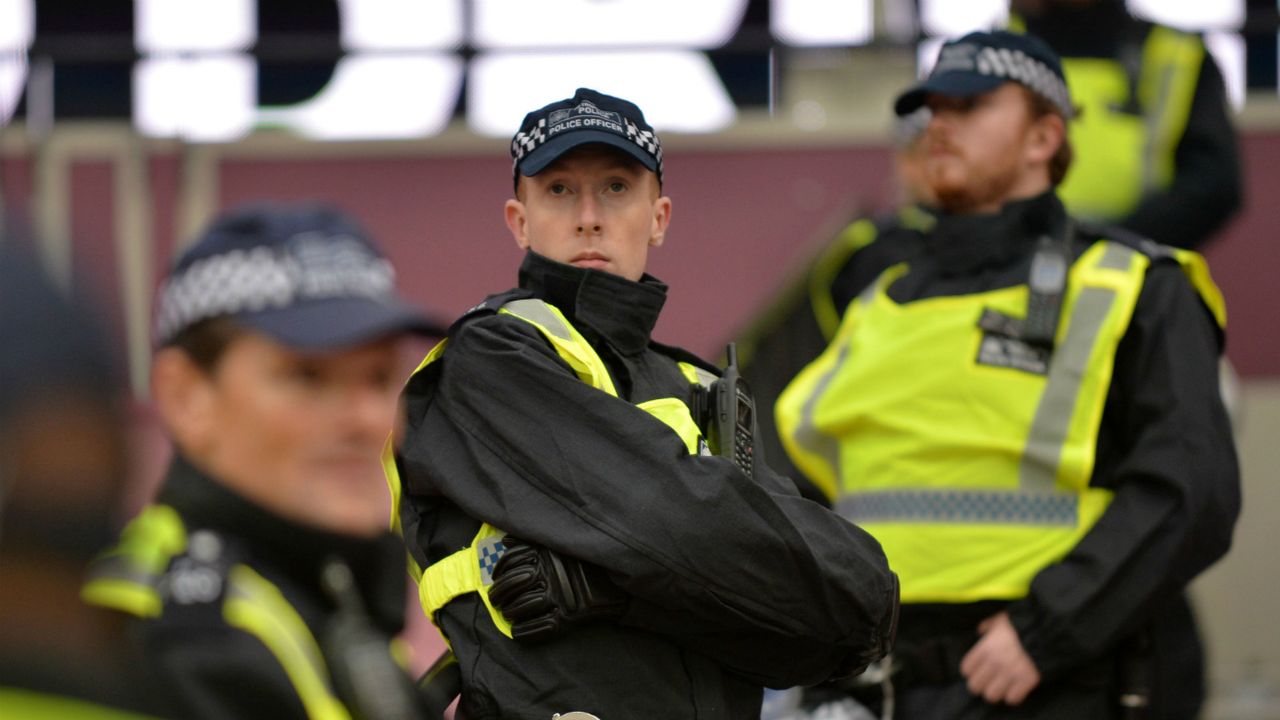 Police outside London Stadium