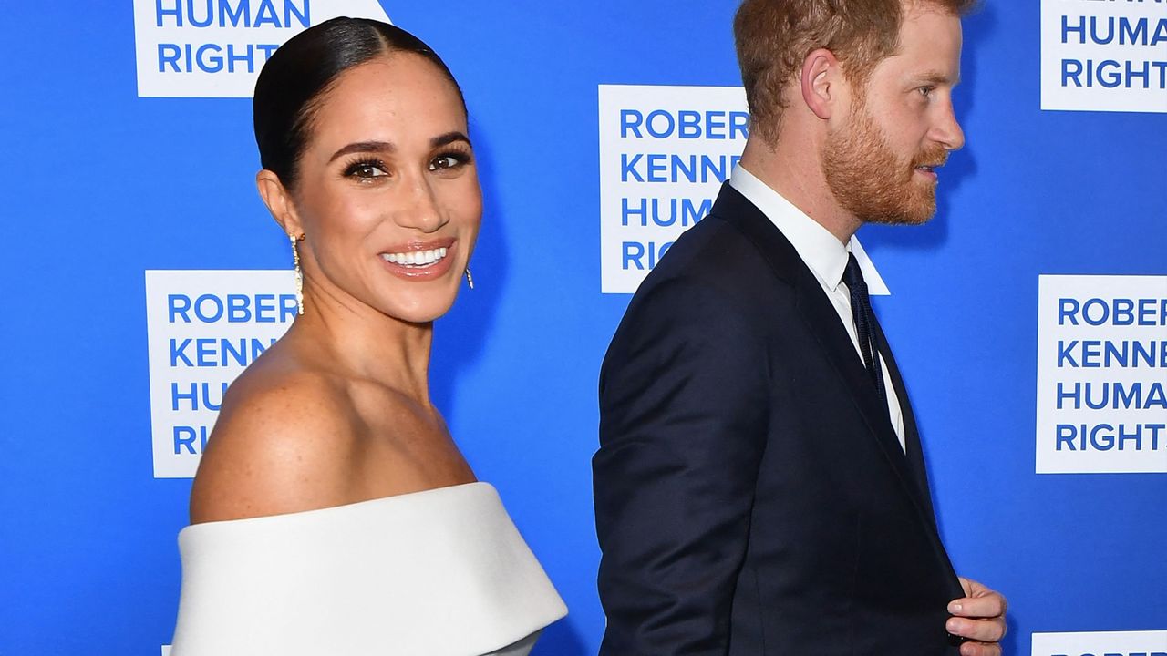 Prince Harry, Duke of Sussex, and Megan, Duchess of Sussex, arrive for the 2022 Ripple of Hope Award Gala at the New York Hilton Midtown Manhattan Hotel in New York City on December 6, 2022