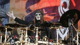 oey Jordison of Slipknot performs on stage at Castle Donington on June 13, 2009 