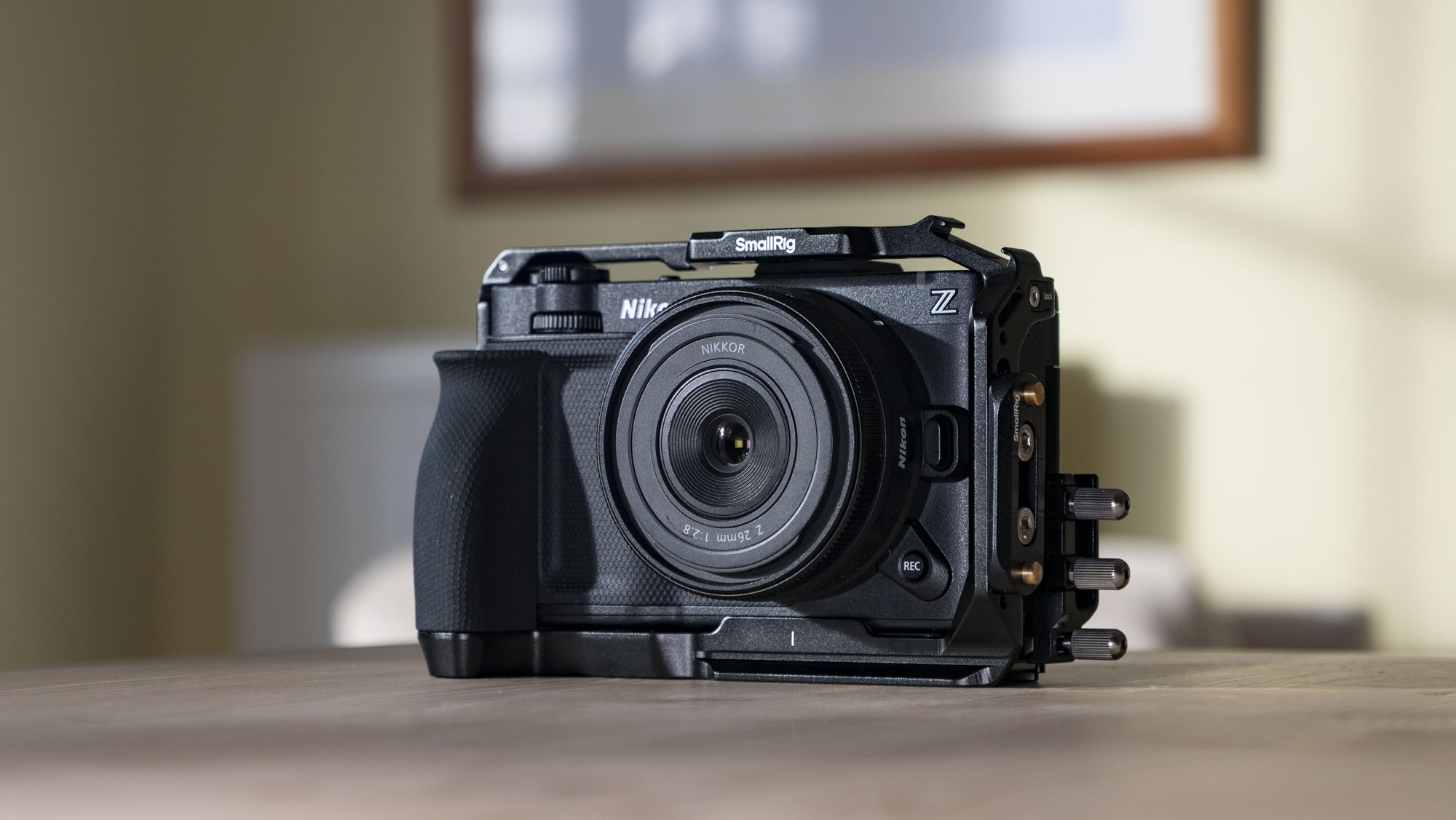Nikon ZR product photos – inside a dedicated SmallRig cage