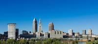 OHIO CITY - WEST SIDE, CLEVELAND, OHIO, UNITED STATES - 2016/10/07: Cleveland City skyline. (Photo by John Greim/LightRocket via Getty Images)