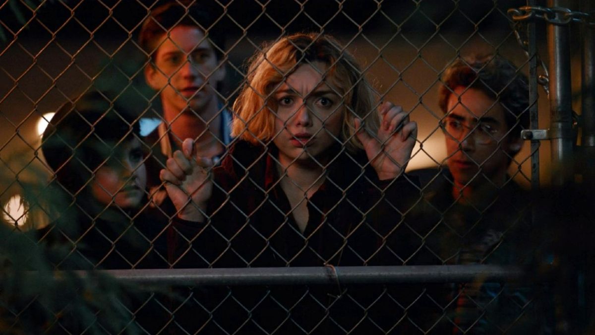 Peyton List, Milo Manheim, Nick Pugliese, and Sarah Yarkin in School Spirits 