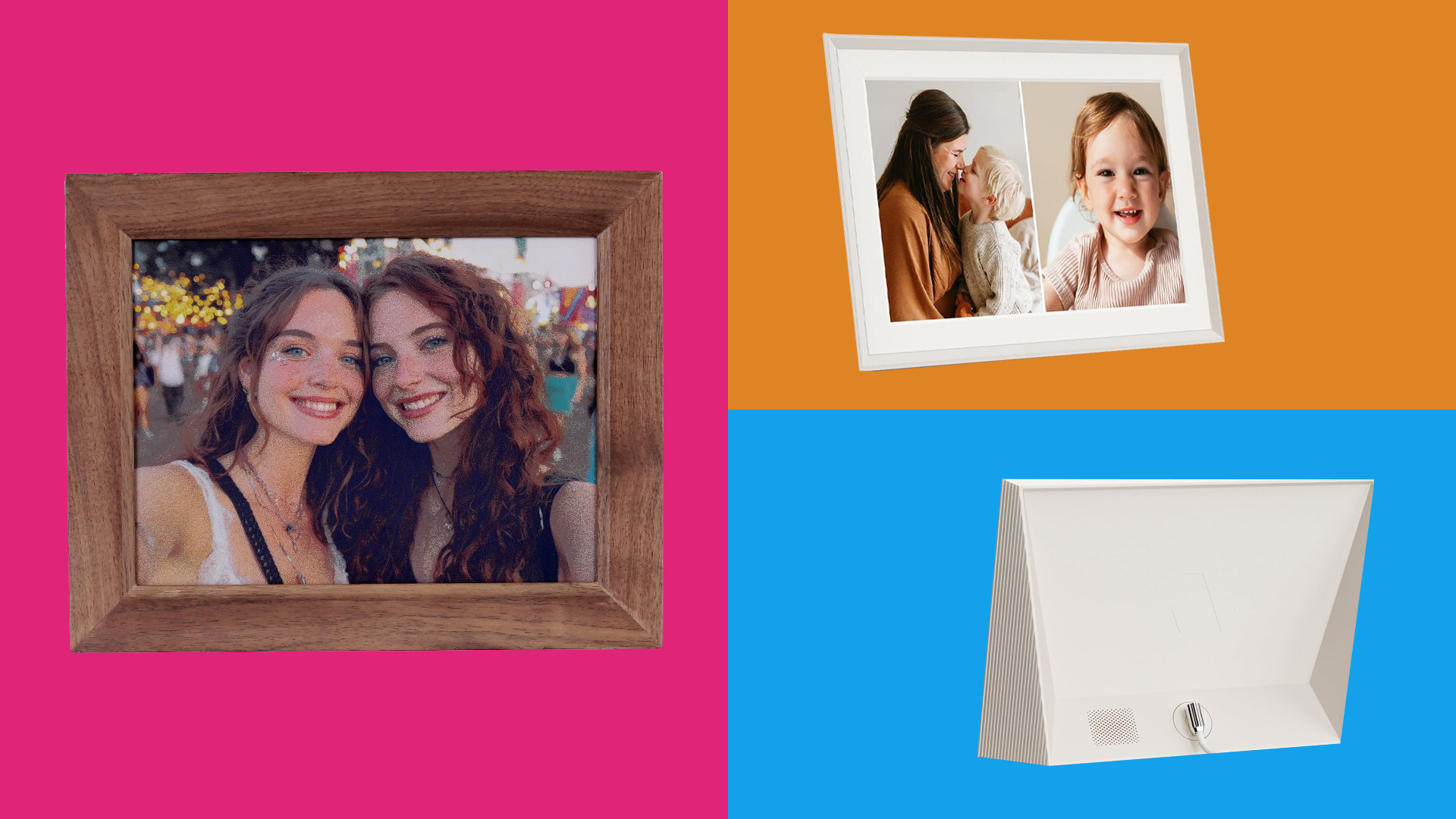 Three of the best digital photo frames. 