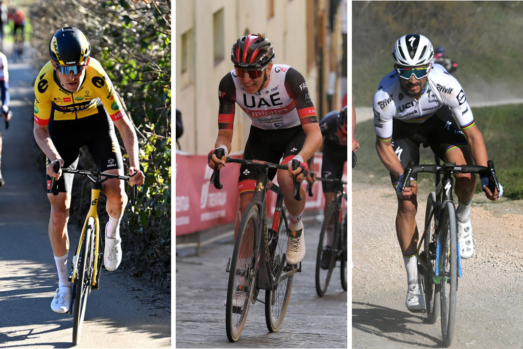 Three of the key riders to watch at Strade Bianche 2022, Tiesj Benoot, Tadej Pogačar and Julian Alaphilippe