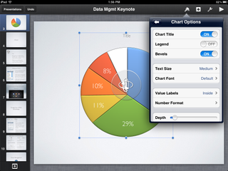 Adjust and format your chart in Keynote for iPhone and iPad