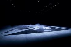 Khaite S/S 2026 runway show set Griffin Frazen