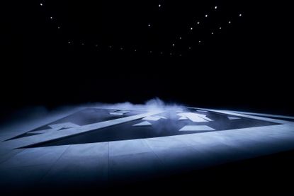 Khaite S/S 2026 runway show set Griffin Frazen