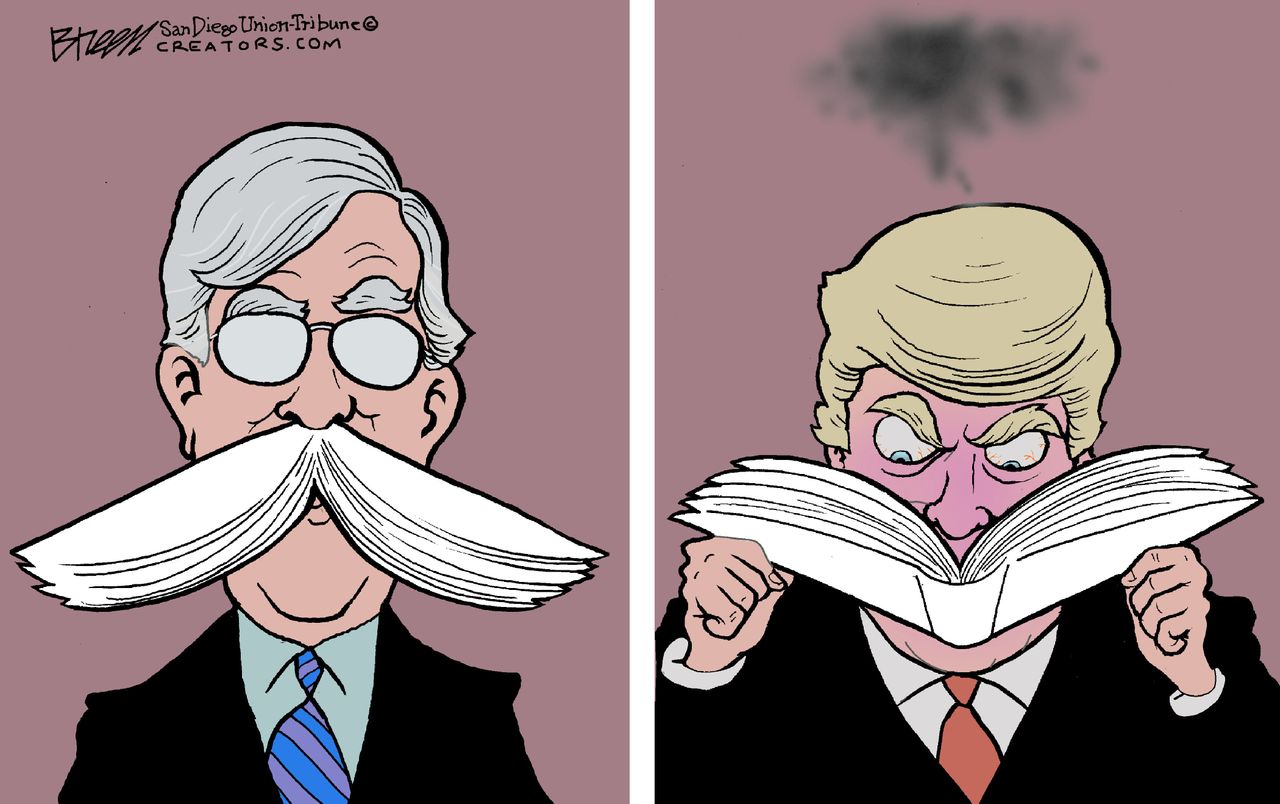 Political Cartoon U.S. Trump Bolton book