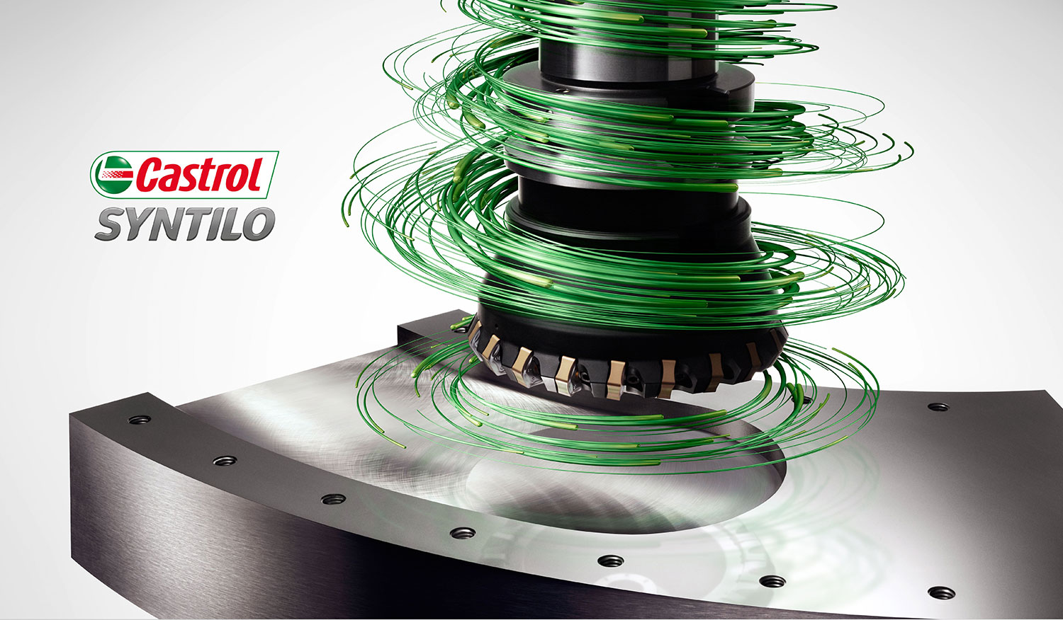 Tight swarming lines are used to express Syntilo's high-speed performance