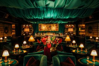 Timber Frame Basement Chicago’s latest cocktail bar is a velvet-lined speakeasy fantasy ...