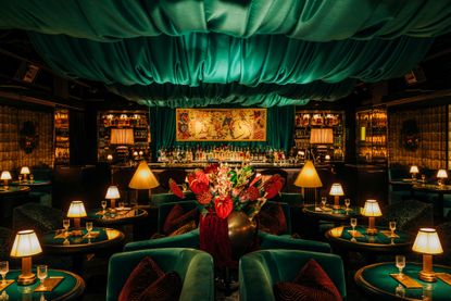 Timber Frame Basement Chicago’s latest cocktail bar is a velvet-lined speakeasy fantasy ...