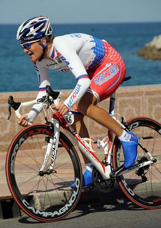 Artem Ovechkin (Katusha) rides to fifth on the stage.
