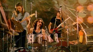 Pink Floyd filming the Live At Pompeii movie