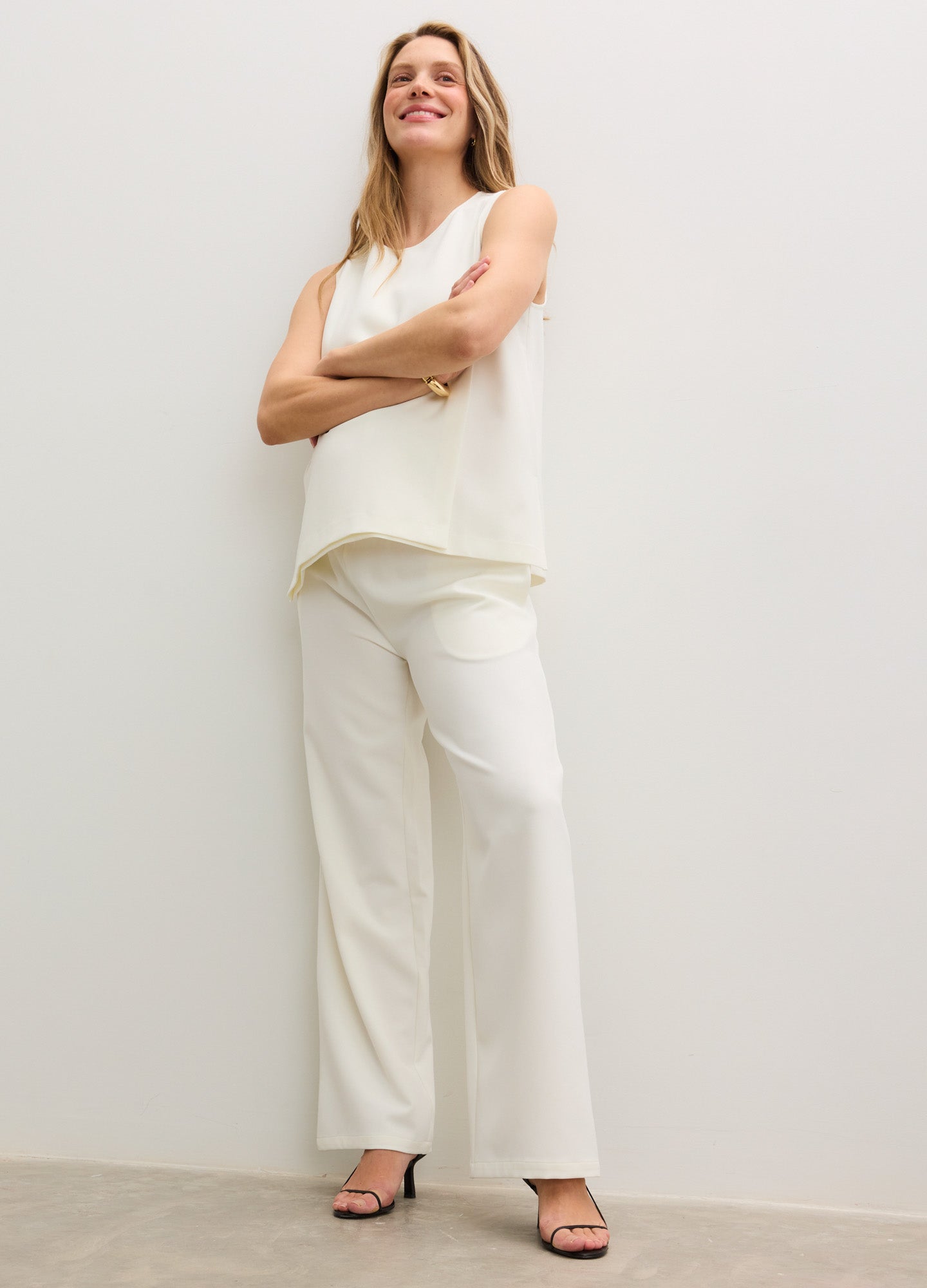 The Polished Celeste Pant - White / Xs
