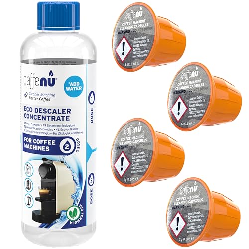 Nespresso Compatible Descaling Kit With Cleaning Capsules. 200ml Descaler Solution & 4 Cleaning Pods. Provides Hotter, Better Tasting Coffee. 4 Months Supply. : Amazon.co.uk: Home & Kitchen