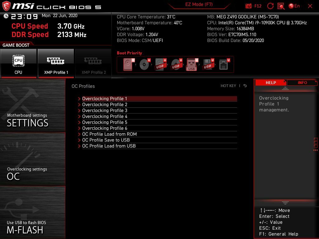 MSI MEG Z490 Godlike