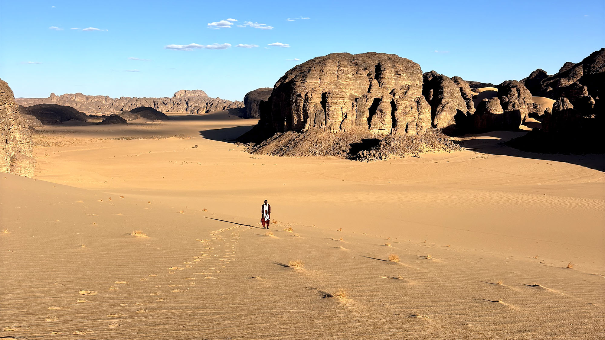 The southern Algerian area of the Sahara Desert