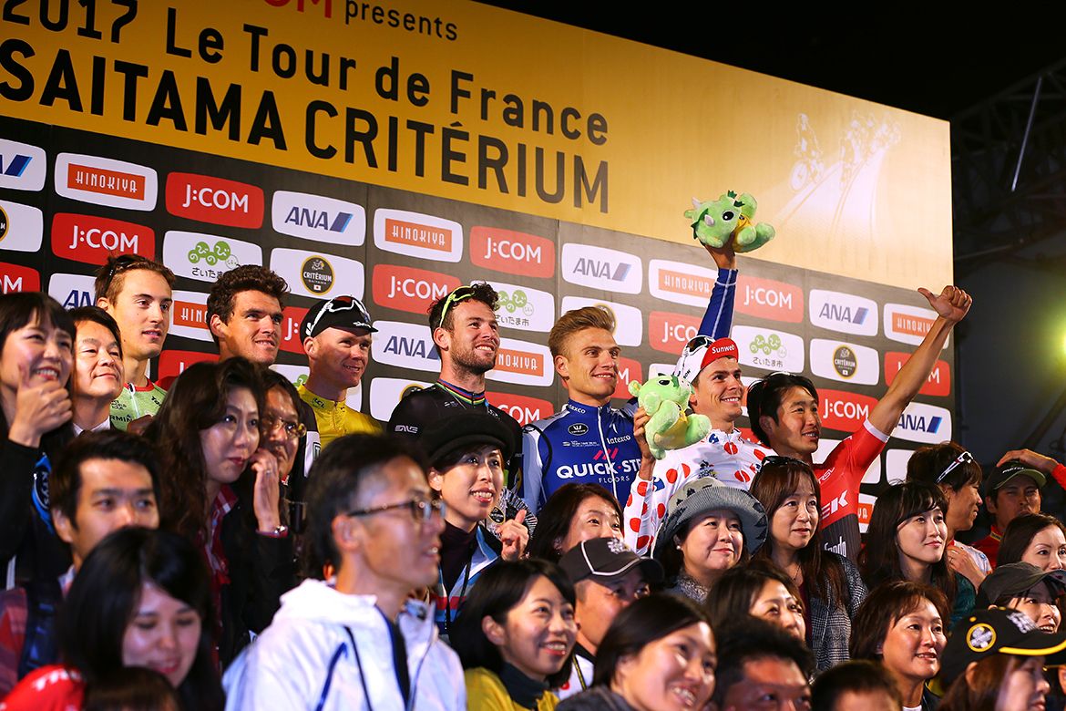 The stars of the Tour de France at the Saitama Criterium.