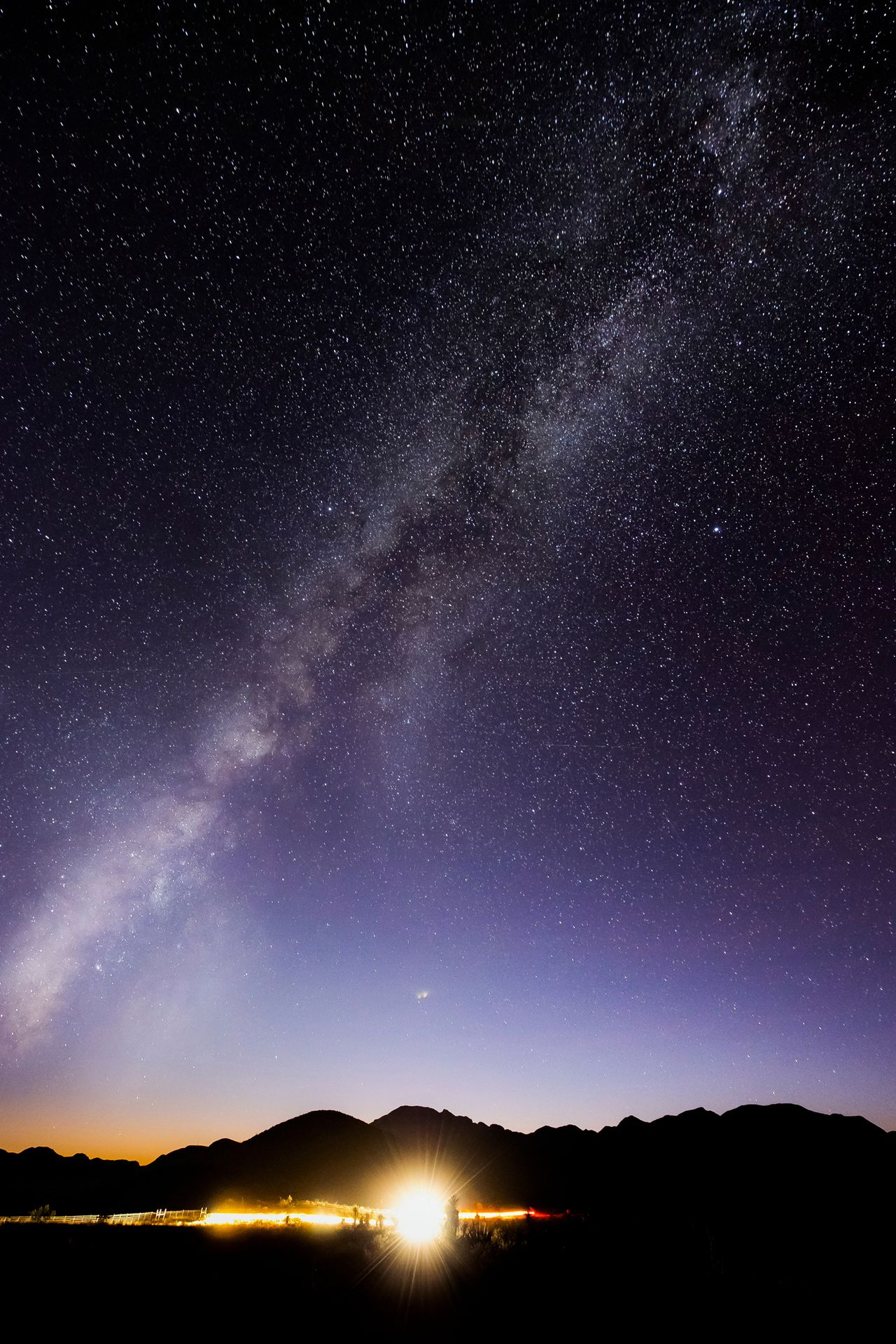 The Red Bull Air Force skydiving team paint the night sky in dazzling "Marfa lights" near Marfa, Texas in these amazing images by photographer Dustin Snipes to celebrate the night sky for the winter solstice 2020. The jump took place in November 2020.