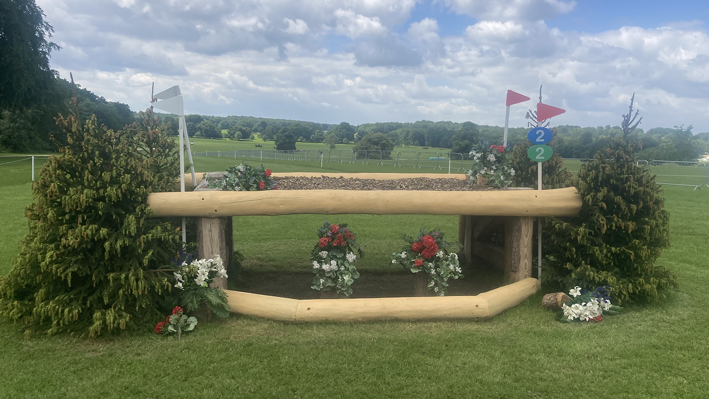 Bramham Horse Trials cross-country course fence 2