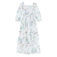 Posy Blossom Ankle Gown, £525 | Needle &amp; Thread