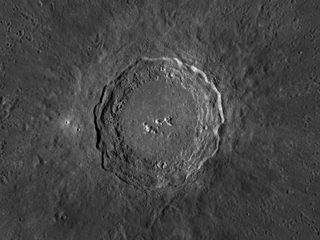 Copernicus crater on moon