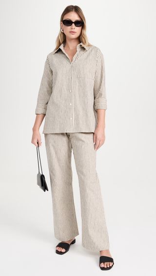 The Linen Stripe Relaxed Shirt