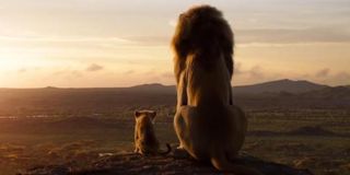 Simba and Mufasa in The Lion King 2019 Disney