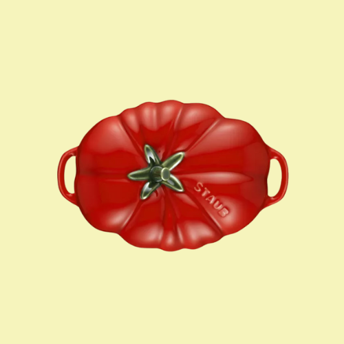 Tomato Cast-Iron and Enamel Cocotte 16cm