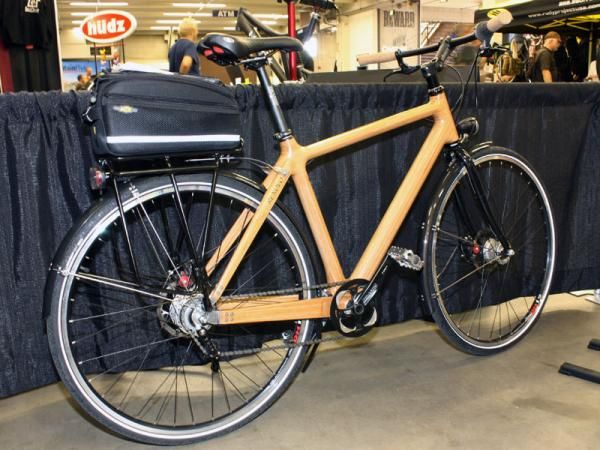 Renovo's Panda commuter is built from laminated bamboo strips.