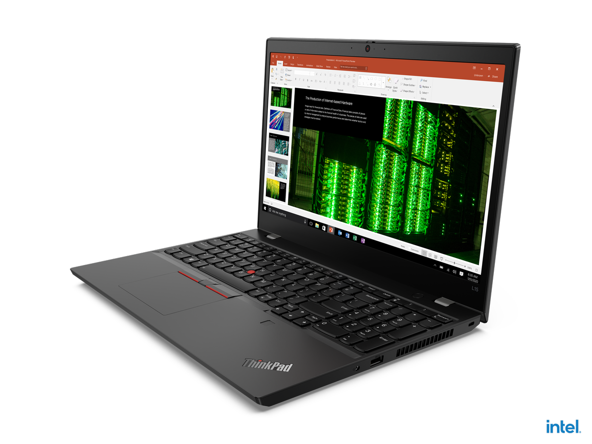 ThinkPad L15 Gen 2 15inch Hero Front Facing Left Intel