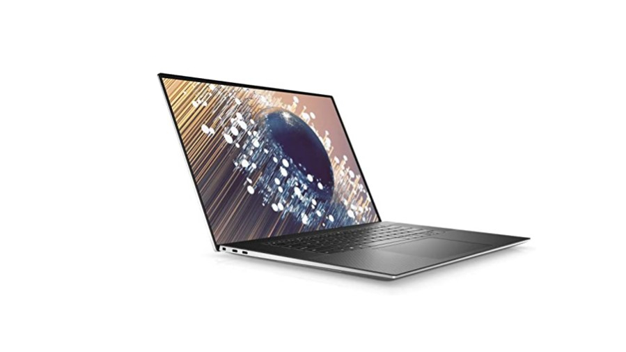 Dell XPS 17 9710 against a white background