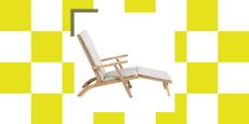 John Lewis Acacia Wood Foldable Garden Steamer Chair