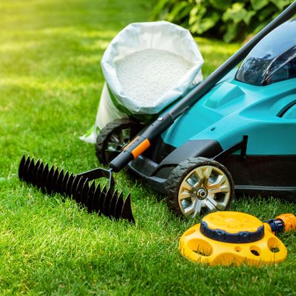 Selection of lawn care products