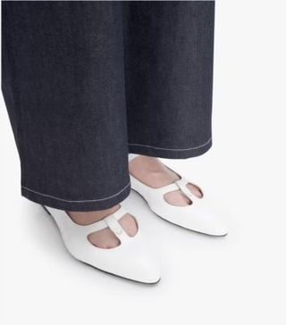 Image of white ballet flats