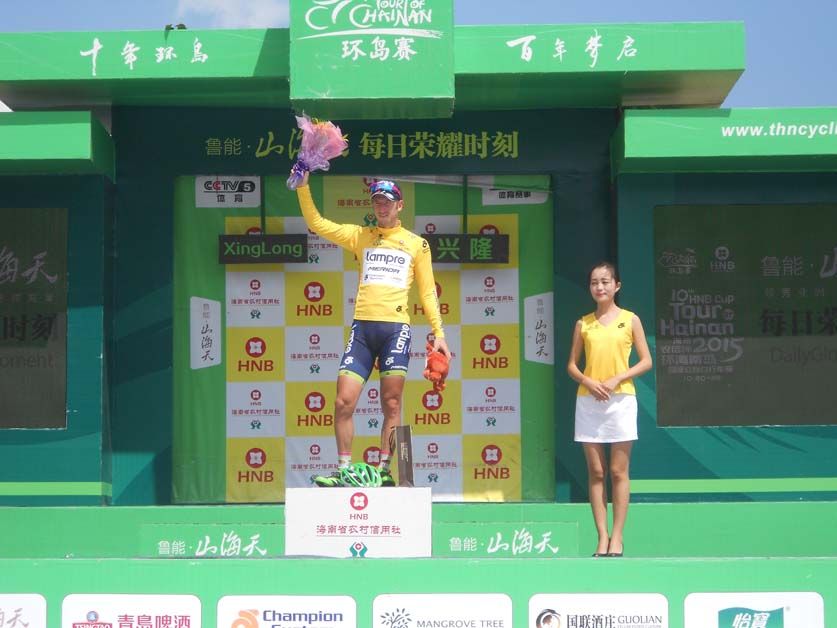 Sacha Modolo in yellow after the final stage