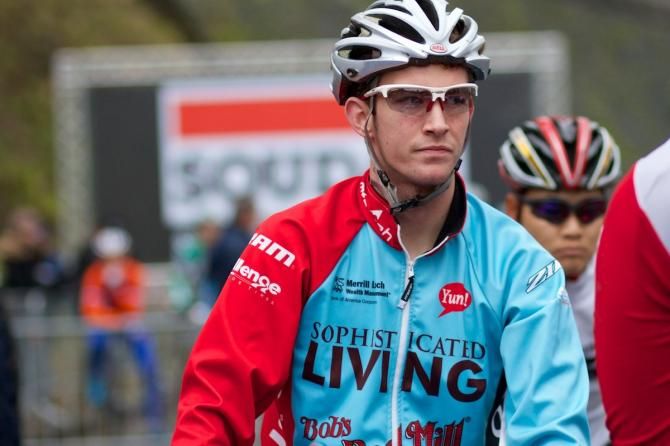Drew Dillman at the start line in Namur