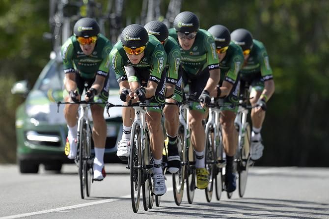 Team Europcar during the TTT
