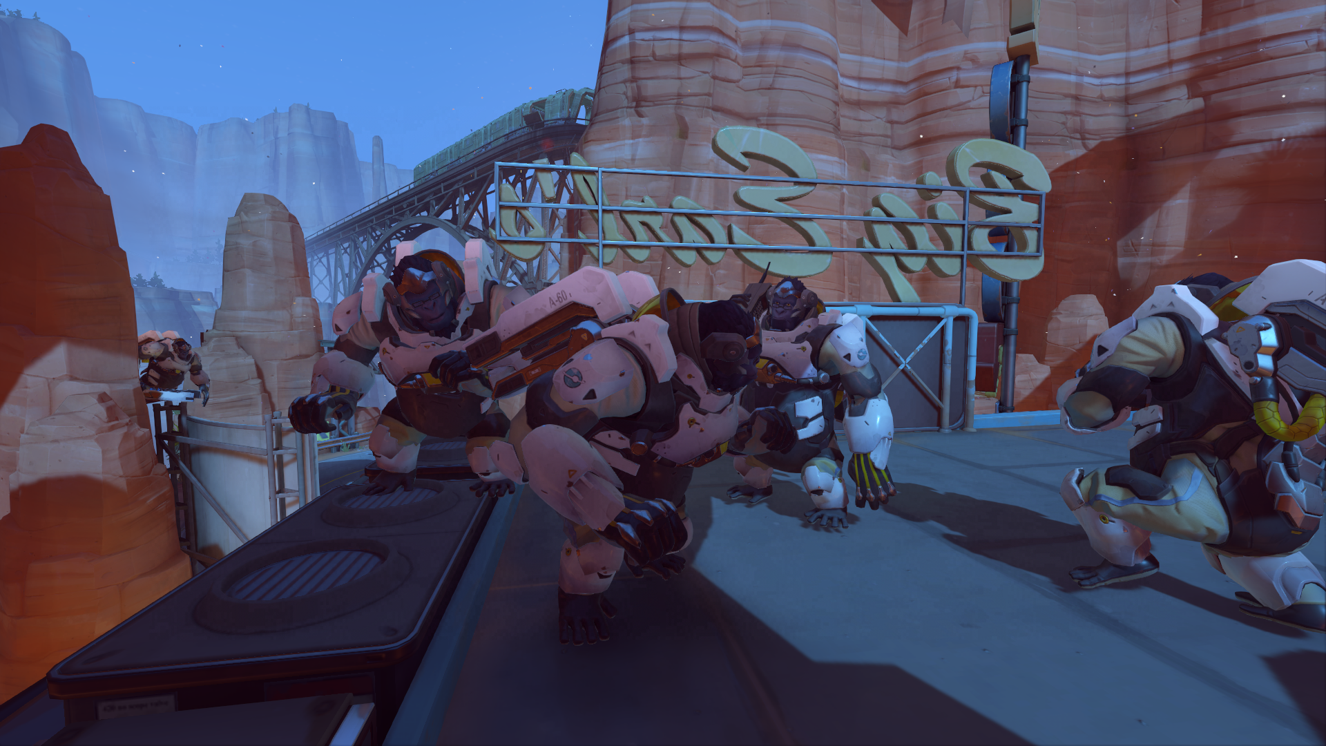 Winstons dancing in Overwatch