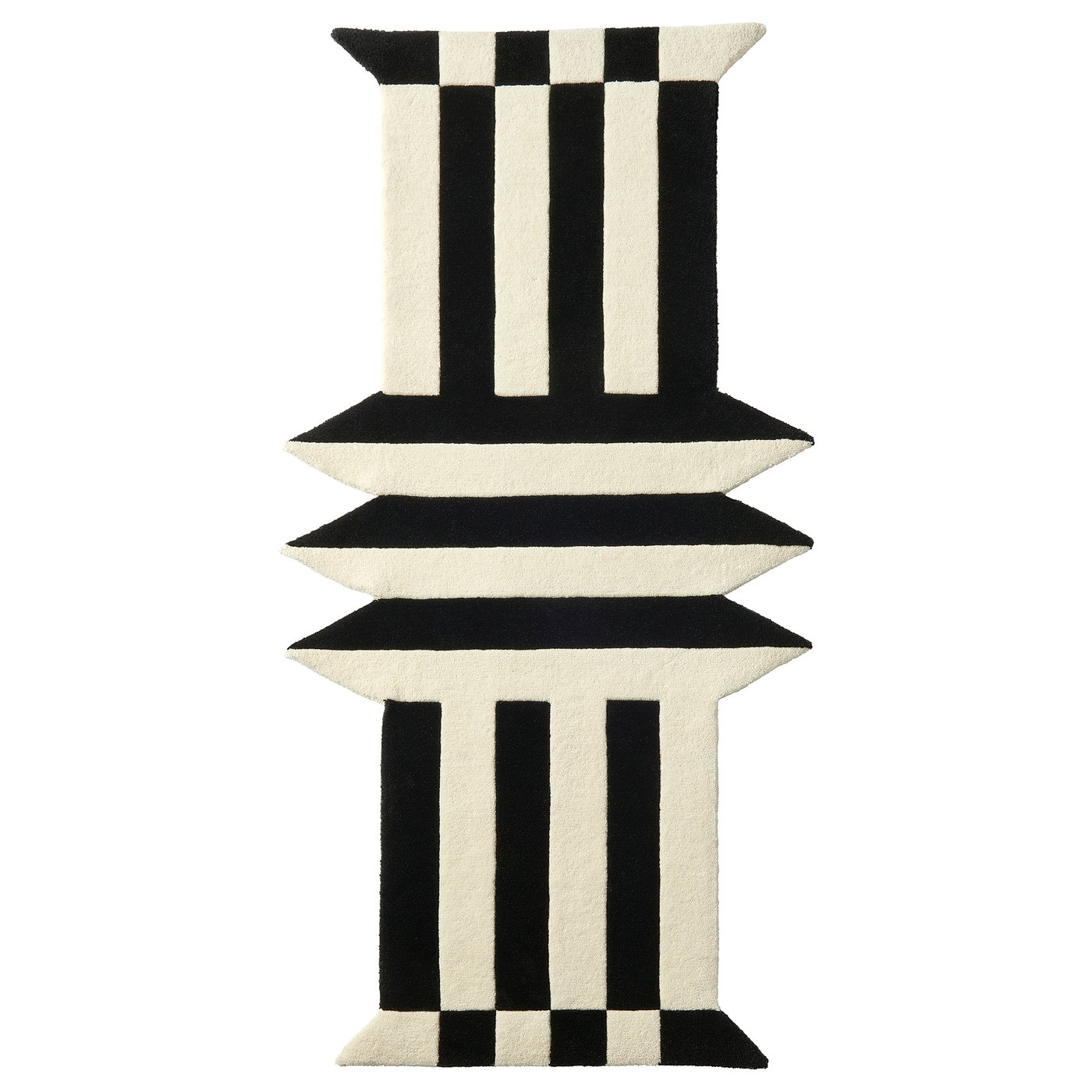 Konstrunda Rug - White/black 80x160 Cm
